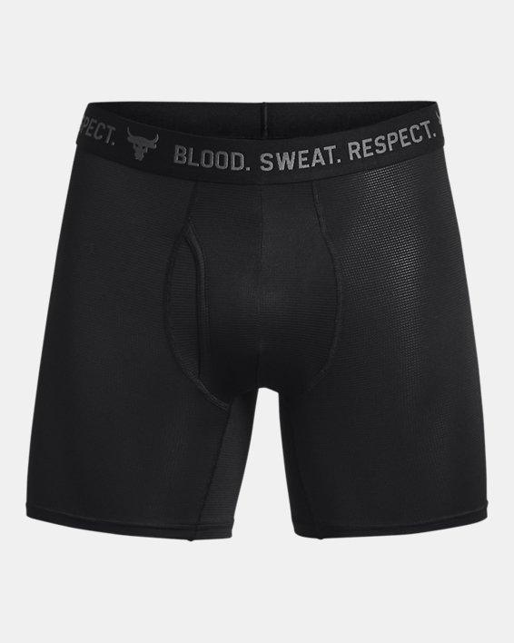 Project Rock Iso-Chill 6" Boxerjock® สำหรับผู้ชาย in Black image number 2